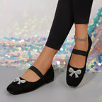 Shopimist square toe flats slip-ons with sleek design and comfortable fit, shown in a neutral color on a clean background.