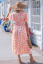 Threaded Pear Talia Zip Up Long Dress maxi dress in a stylish design, featuring a zipper and flowing silhouette.