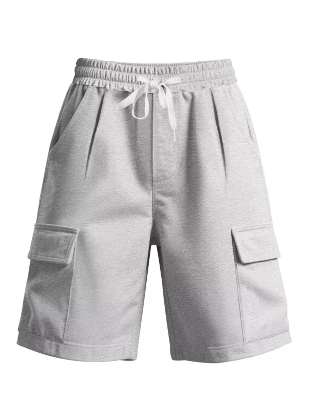 Men's plus size drawstring pocketed shorts from Trendsi, featured in the image with a comfortable fit and casual style.