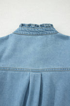 Threaded Pear Sasha short sleeve mini dress displayed on a hanger, featuring a stylish casual design perfect for summer wear.