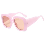 Retro outdoor UV400 sunglasses by Plush Fashion Hub in bold colors, featuring classic frame design and polarized lenses.