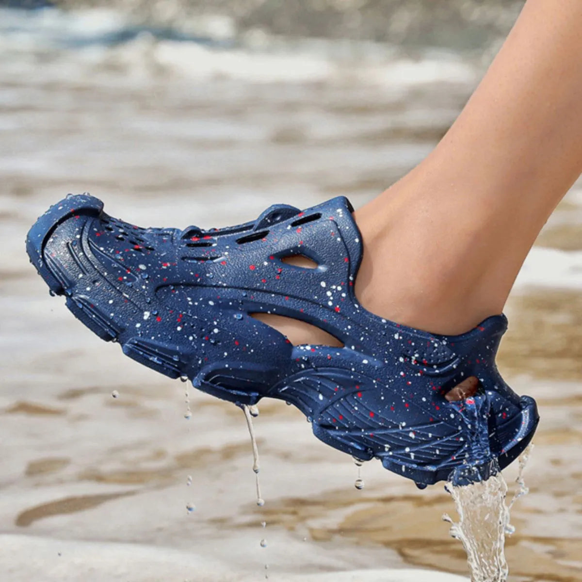 Men's round toe sandals by Trendsi, featuring open-toe design and adjustable straps, perfect for casual summer wear.