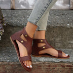 Open toe cutout sandals by Shopimist featuring stylish design with cutouts and a comfortable open heel.