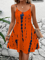 Plus size women's summer halter dress by Plush Fashion Hub in four colorful options, featuring a flowy sleeveless design.