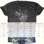 Casual FitiqueFit crew neck T-shirt with short sleeves, featuring a simple print design, perfect for everyday casual wear.