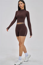 Fitglutes Activewear Unbound Jacket Shorts 2-piece set, stylish workout gymwear with matching jacket and shorts for active fitness.