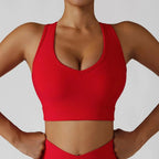 Seamless 3-piece yoga set including jacket, sports bra, and leggings by Plush Fashion Hub, designed for activewear and workout comfort.
