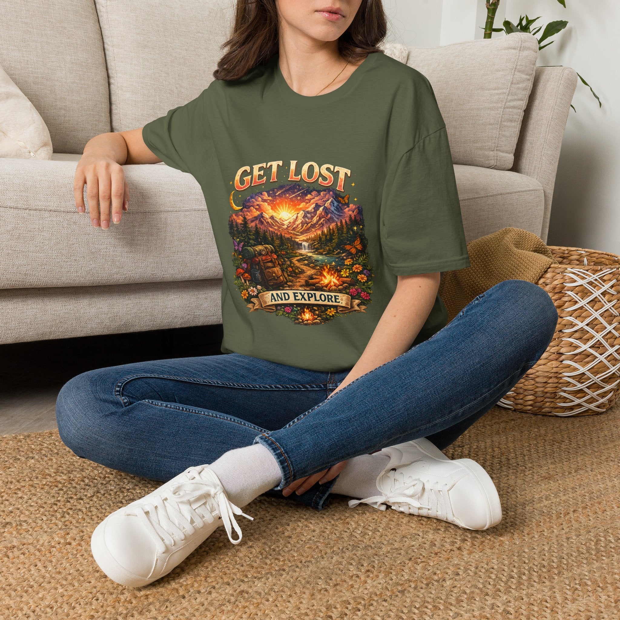 Unisex softstyle T-shirt by Printify featuring a comfortable fit and soft fabric in a casual style, shown in a neutral color.
