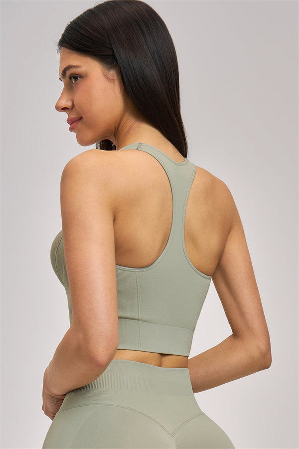 Fitglutes Activewear three-piece sports bra, jacket, and shorts workout set, designed for gym and activewear fitness activities.