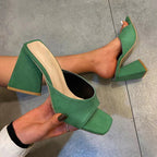 Large size high heel women's fashion shoes by Plush Fashion Hub featuring comfortable, stylish cool design with a sleek heel.