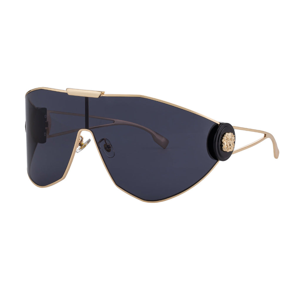 Women's full-frame sports aviator sunglasses by FitiqueFit with integrated UV protection lens, stylish and protective eyewear.