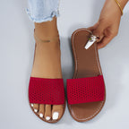Shopimist breathable hollow-out open toe sandals with stylish cutouts and comfortable design for warm-weather wear.