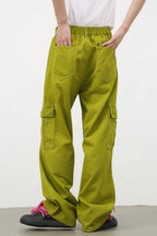 Men's mid-rise jeans with cargo pockets by Trendsi, featuring a classic denim look and functional pocket details.