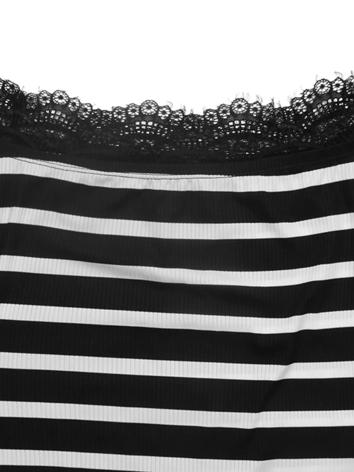 Off shoulder lace detail t-shirt by Plush Fashion Hub, featuring a stylish off-shoulder design with delicate lace accents.