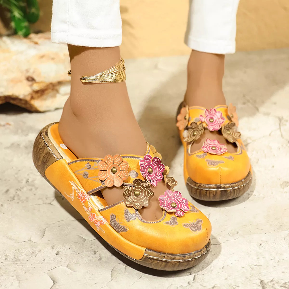 Shopimist round toe platform sandals with chunky heels and stylish straps, perfect for casual or dressy summer looks.