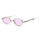 Light-tinted foldable sunglasses for women by Plush Fashion Hub, featuring a small frame and luxury eyewear design.