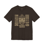 Wear Your Worship Dedicated Dad T-Shirt with "I Am More Than a Title" print, showcasing a comfortable men's casual tee.