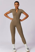 Fitglutes Activewear Mia Belle jumpsuit, stylish black gym jumpsuit with fitted design, ideal for workouts and activewear.
