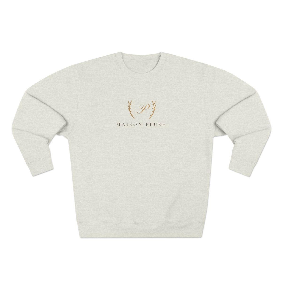 Maison Plush Monogram Crewneck Sweatshirt | Women's Cute Luxury Sweatshirt