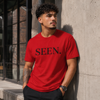 Black minimalist T-shirt from Wear Your Worship's SEEN. Minimalist Tee — Black Ink Edition, featuring simple, clean design.