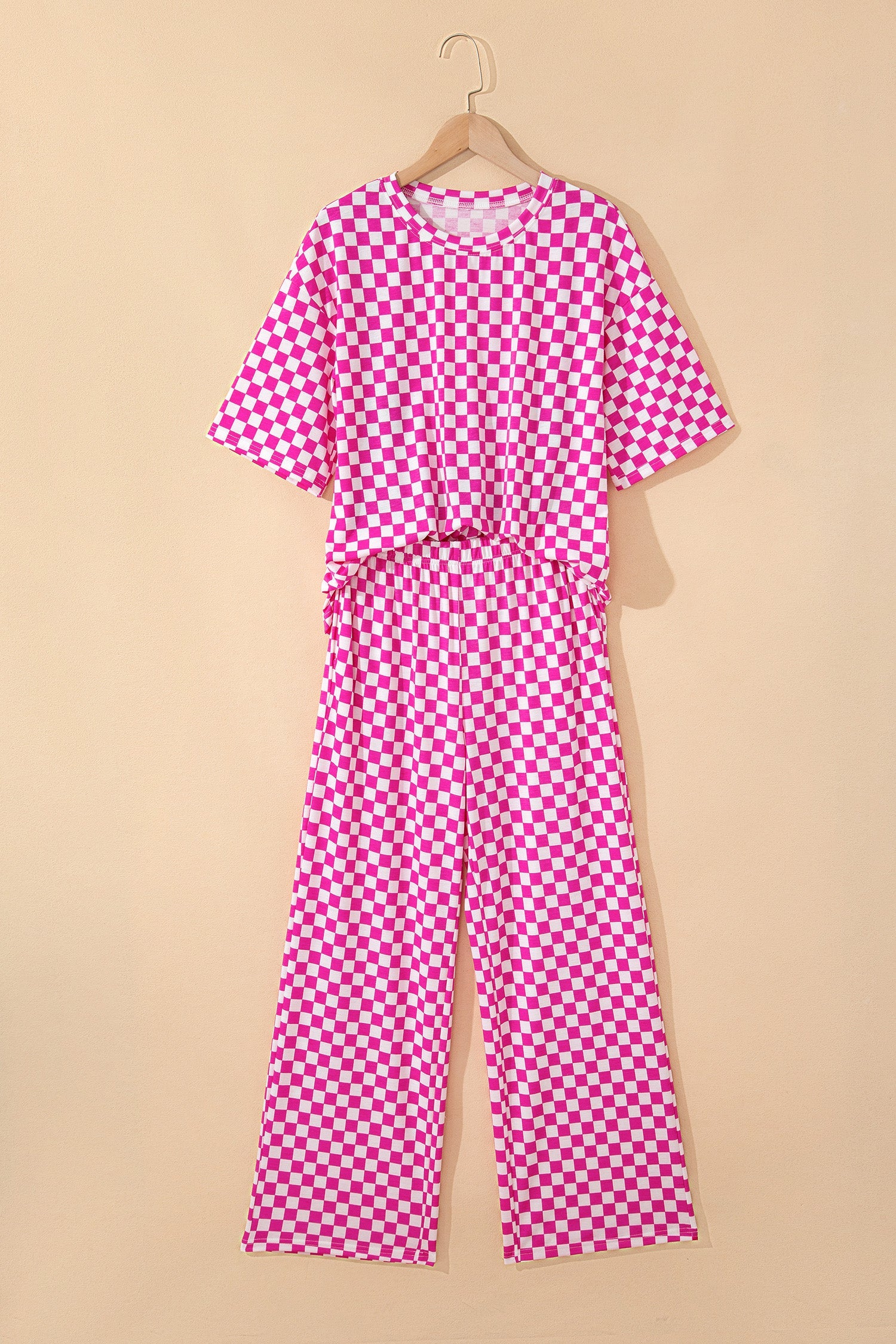 Threaded Pear Elisa Print Half Sleeve Lounge Set in soft fabric, featuring a relaxed fit and stylish floral pattern.