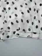 Polka Dot Halter Neck Ruffle Dress