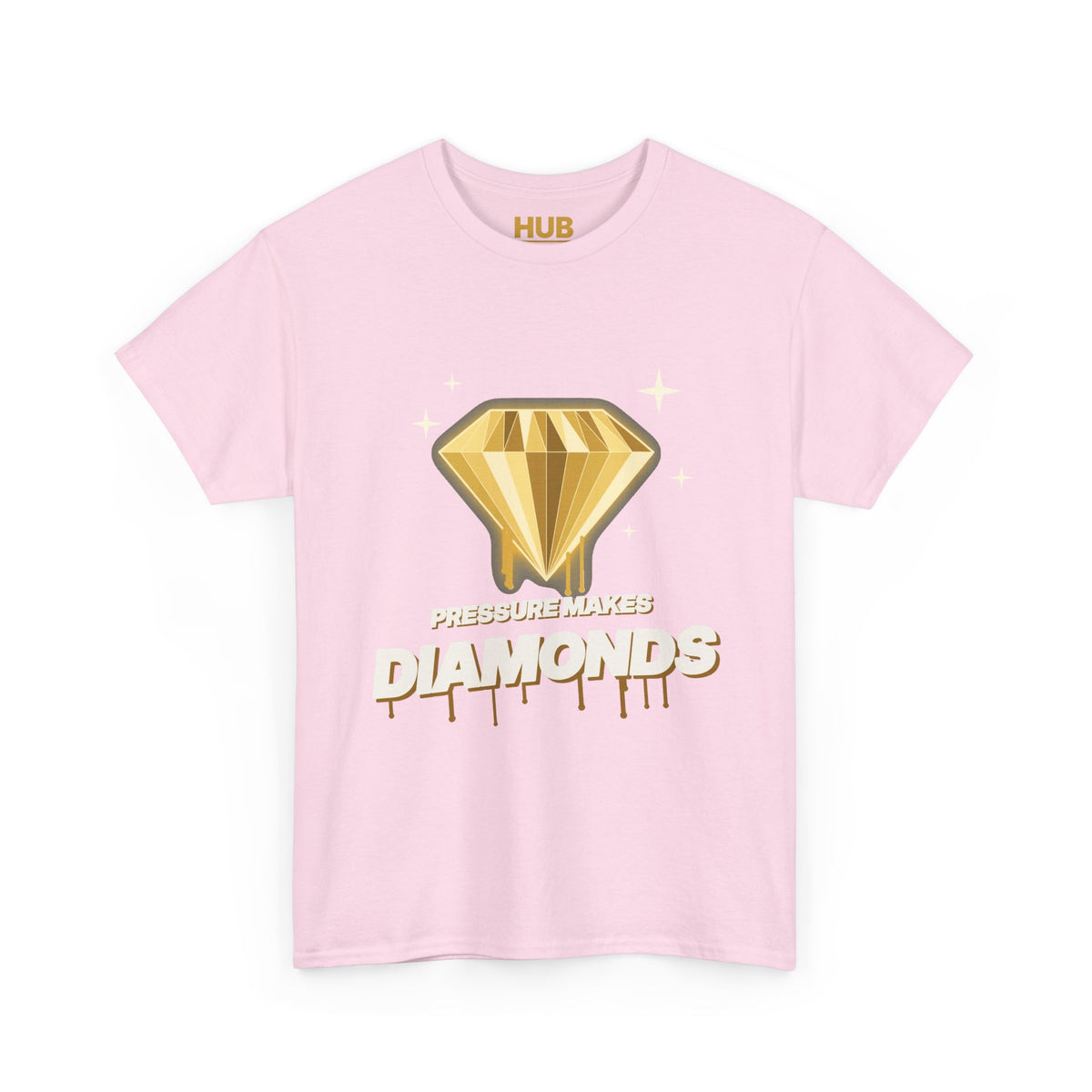 Pressure Makes Diamonds Tee – Black & Gold Streetwear