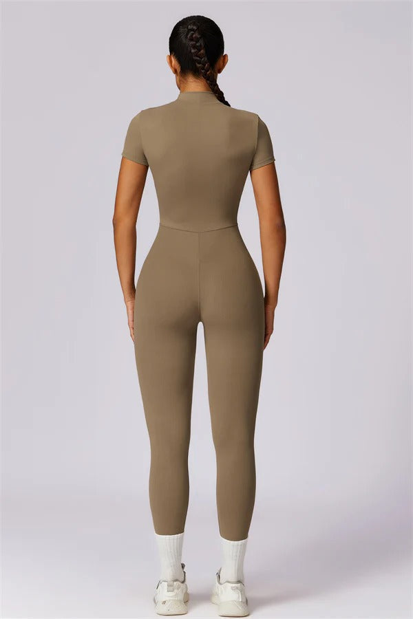 Fitglutes Activewear Mia Belle jumpsuit, stylish athletic romper featuring a fitted design and athletic fabric.