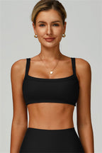 Fitglutes Activewear sports bra, jacket, and leggings 3-piece set displayed on a model for workout and gym wear.