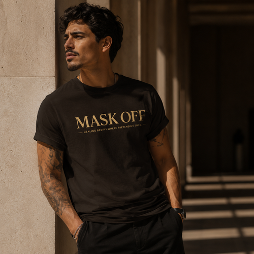 Wear Your Worship Mask Off T-Shirt from the SEEN: Unmasked Collection, featuring a stylish graphic design on a comfortable tee.