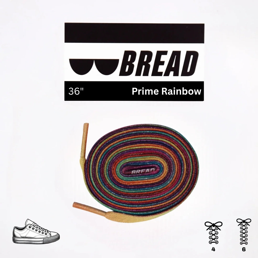 Sparkly Prime Rainbow elastic shoelace by Plush Fashion Hub, with colorful, stretchable design for stylish sneakers.