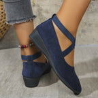 FitiqueFit elastic band platform wedge pumps in six colors, EU sizes 35-43, featuring stylish heels with a comfortable fit.