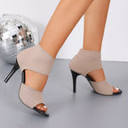 Women’s fish-mouth hollow fashion flats from Plush Fashion Hub featuring stylish, breathable footwear with a unique open toe design.