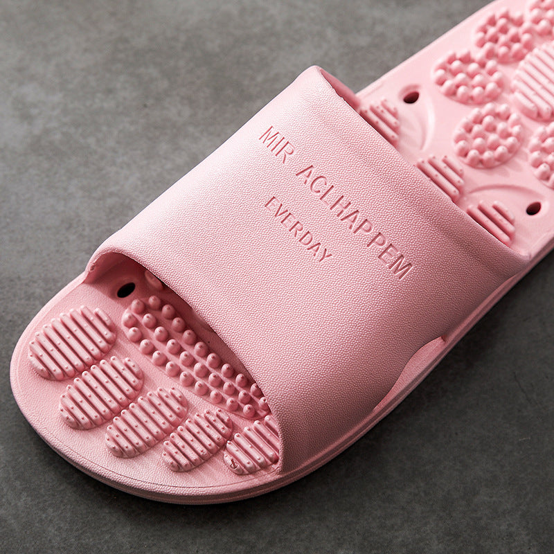 Plush Fashion Hub CloudWalk indoor massage slippers with cushioned soles and open-toe design for comfortable home wear