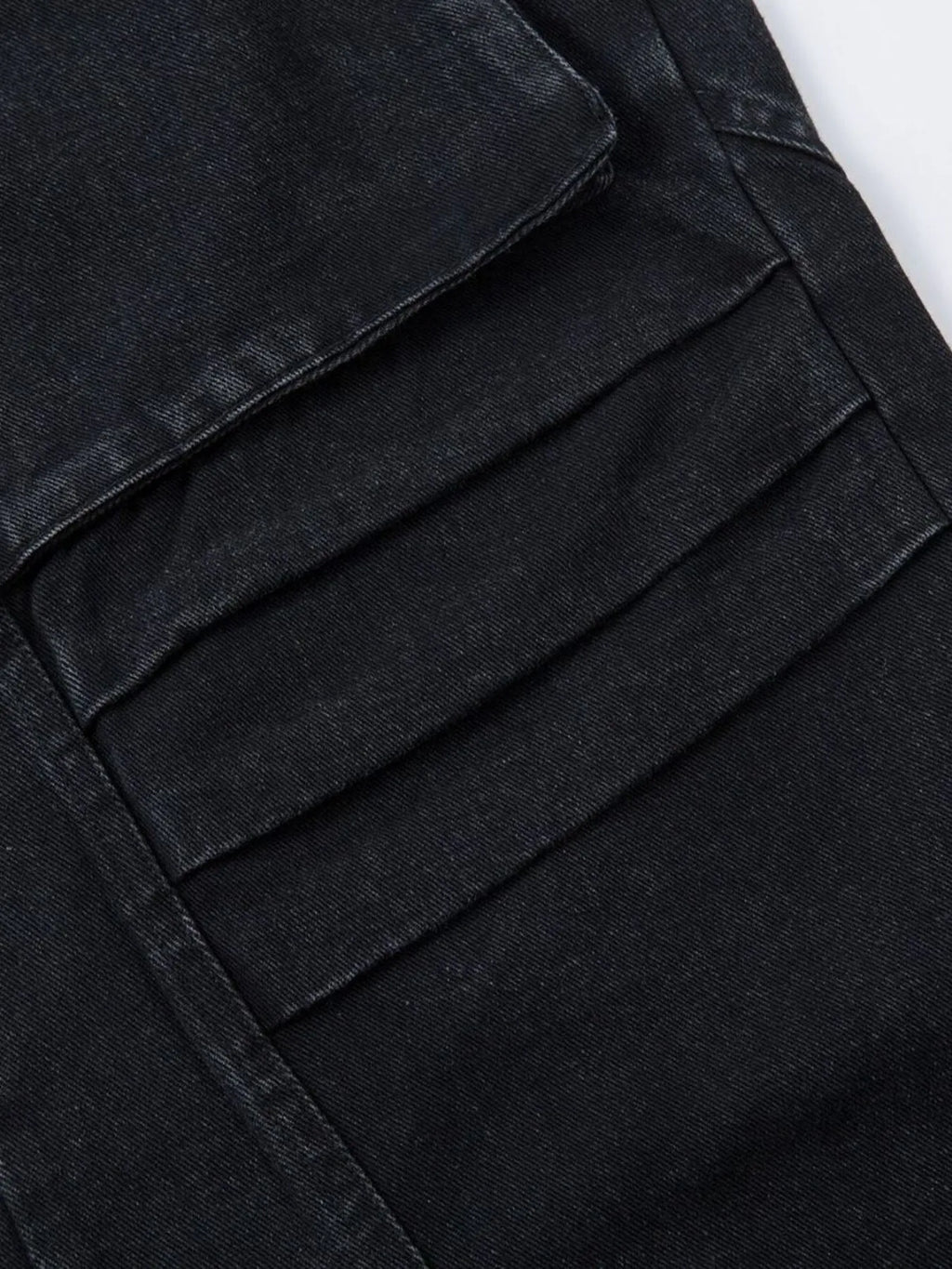 Men's wide leg denim jeans by Plush Fashion Shop, showing relaxed fit and classic blue denim fabric.