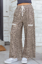 Threaded Pear Aitana Leg Terry Knit Pants, stylish pull-on culottes with a comfortable knit fabric and relaxed fit.