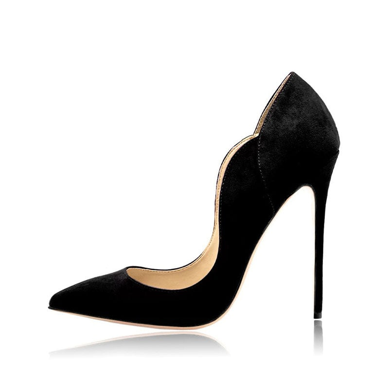 Elegant color-block stilettos heels by eprolo featuring vibrant geometric patterns and a sleek, pointed toe design.