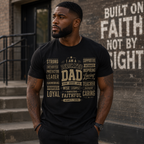 Wear Your Worship Dedicated Dad T-Shirt with "I Am More Than a Title" slogan, featuring a comfortable cotton design.