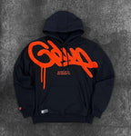 Unisex Casual Loose Letter Embroidered Hoodie