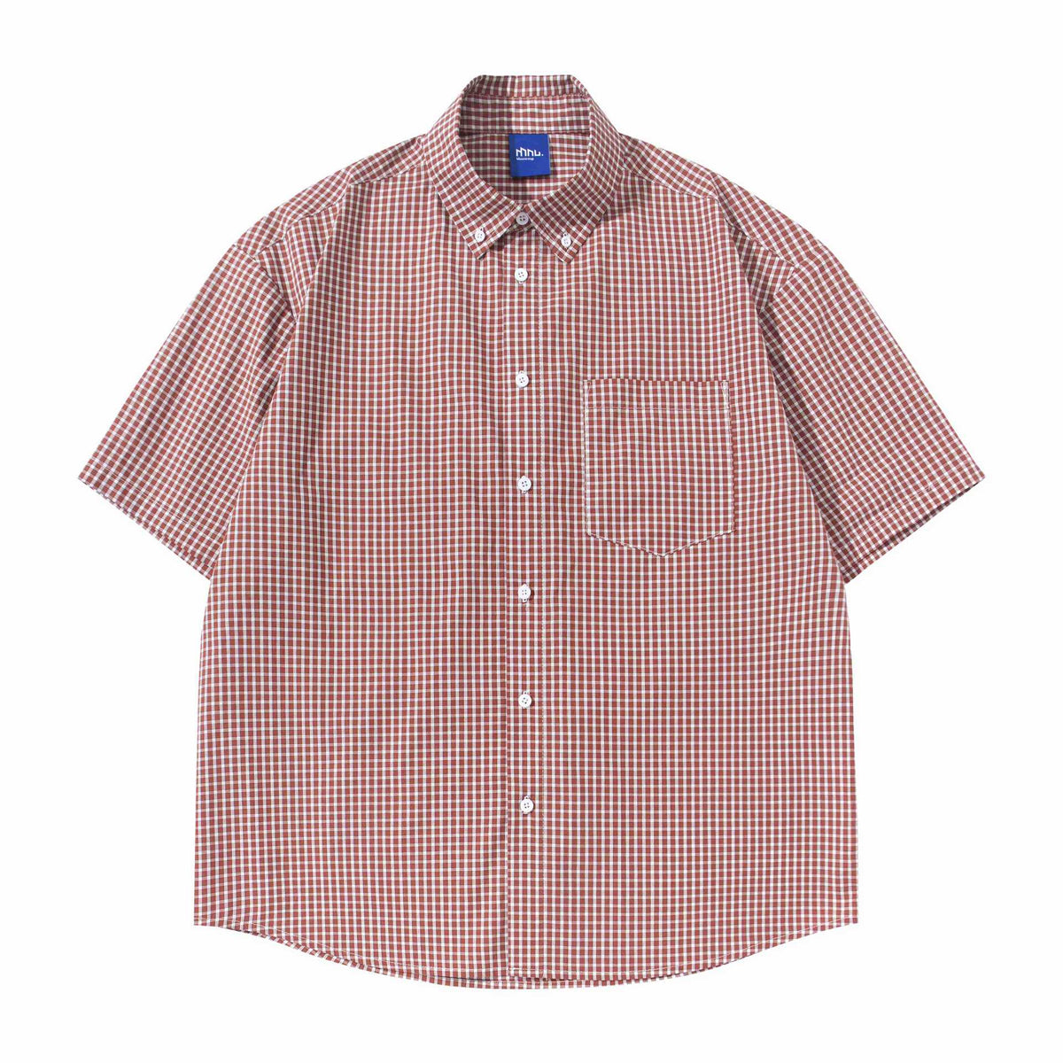 Eprolo fine plaid shirt T-shirt with a classic pattern, featuring a comfortable fit and button-down front, ideal for casual wear.
