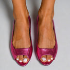 Women's Comfortable Flat Slip-On Fish Mouth Sandals