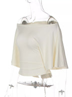 Boat Neck Short Sleeve T-Shirt