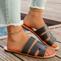 Open toe casual sandals by Shopimist featuring a strappy design and comfortable flat sole, perfect for summer wear.