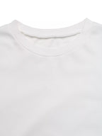 Trendsi side striped round neck sweatshirt, stylish tops with contrasting stripe details on the sleeves and comfortable fit.