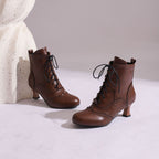 Women's Dopamine Girl short boots by FitiqueFit featuring comic-con style winter footwear with bold design and comfortable fit.