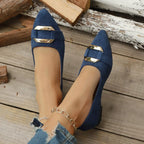 Plush Fashion Hub point toe flats slip-ons, stylish sandal footwear with sleek design and comfortable fit, shown in the image.