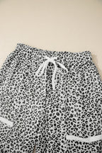 Pair of Maisie Leg Terry Knit Pants from Threaded Pear, featuring soft fabric and relaxed fit, perfect for casual wear.