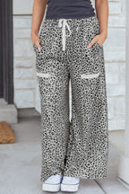 Cream-colored Terry Knit Pants from Threaded Pear's Maisie Leg collection, featuring a soft, casual design and comfortable fit.