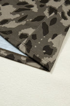 Threaded Pear Annabelle Print Mock Slim Tee, a stylish tops and tees shirt featuring a vibrant print design.