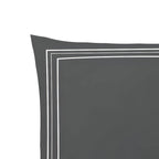 400TC Cotton Classic Luxurious Embroidery Sateen Solid Duvet Cover Set - Plush Fashion Hub